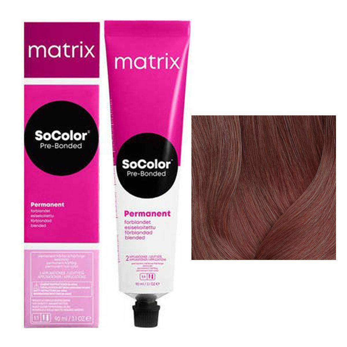 Matrix SoColor Pre-Bonded Farba do włosów - 6M Mokka ciemny blond, trwała koloryzacja 90ml
