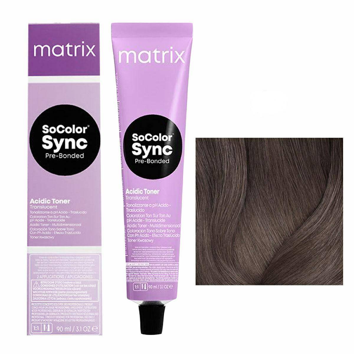 Matrix SoColor Sync Pre-Bonded Farba do włosów - 6P Ciemny blond perłowy
