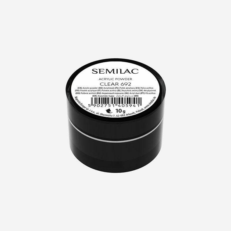 Semilac Acrylic Powder Clear Puder akrylowy bezbarwny 10g