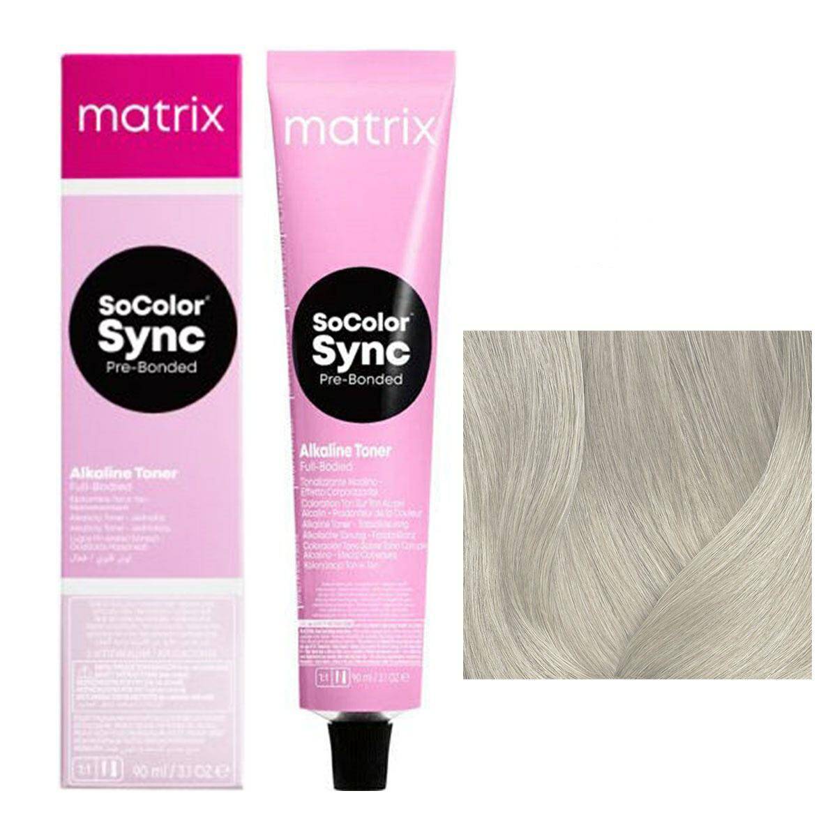 Matrix SoColor Sync Pre-Bonded Farba do włosów - 11A Super jasny blond popielaty, półtrwała koloryzacja ton w ton 90ml