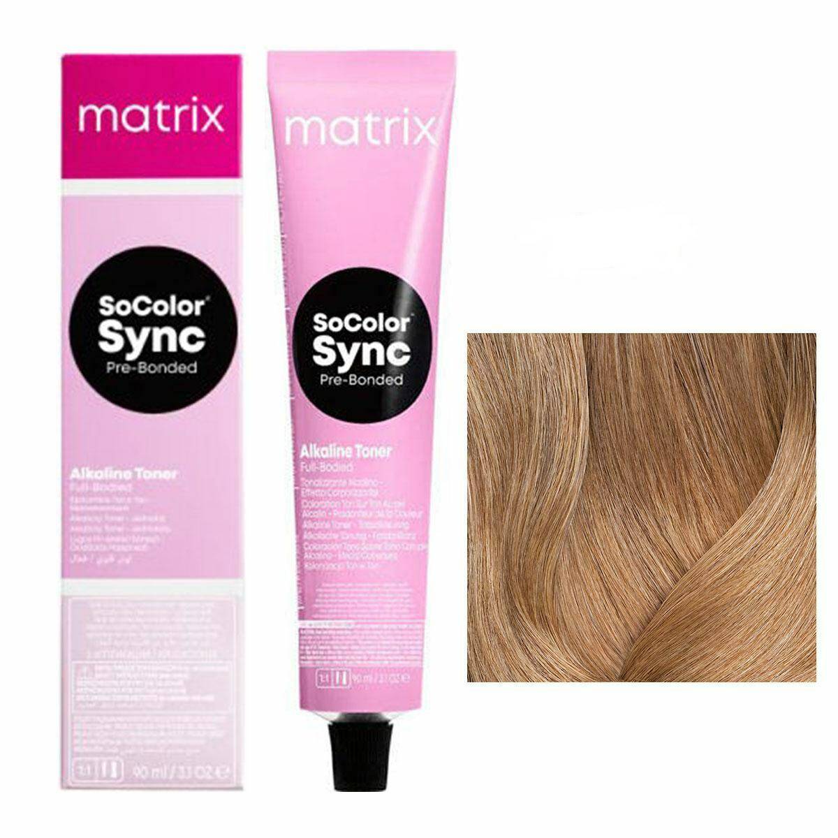 Matrix SoColor Sync Pre-Bonded Farba do włosów - SPM Pastelowa mokka, półtrwała koloryzacja ton w ton 90ml