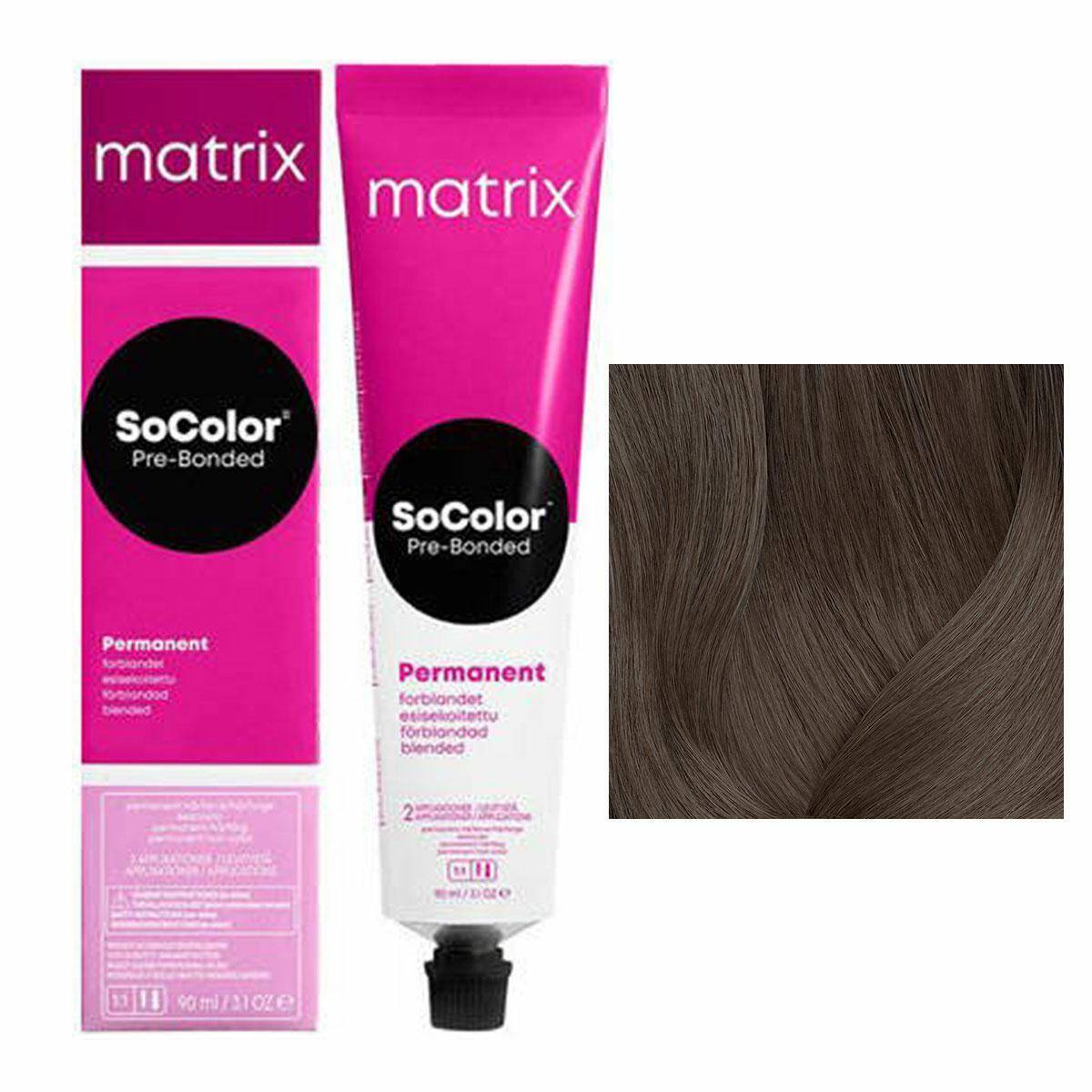 Matrix SoColor Pre-Bonded Farba do włosów - 4N Naturalny brąz, trwała koloryzacja 90ml