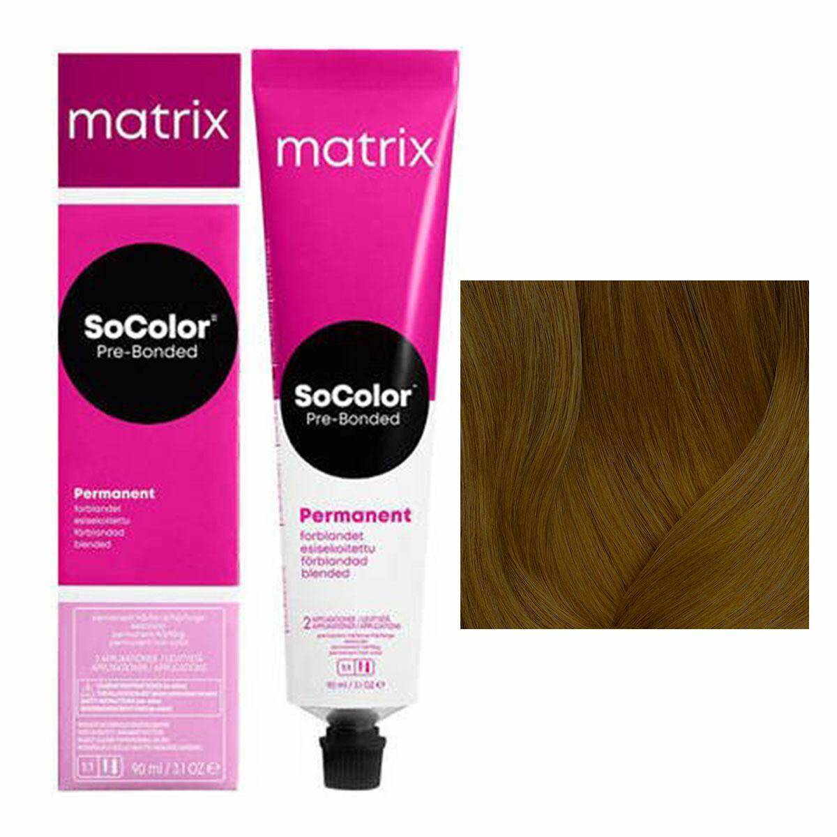 Matrix SoColor Pre-Bonded Farba do włosów - 7A Popielaty średni blond, trwała koloryzacja 90ml
