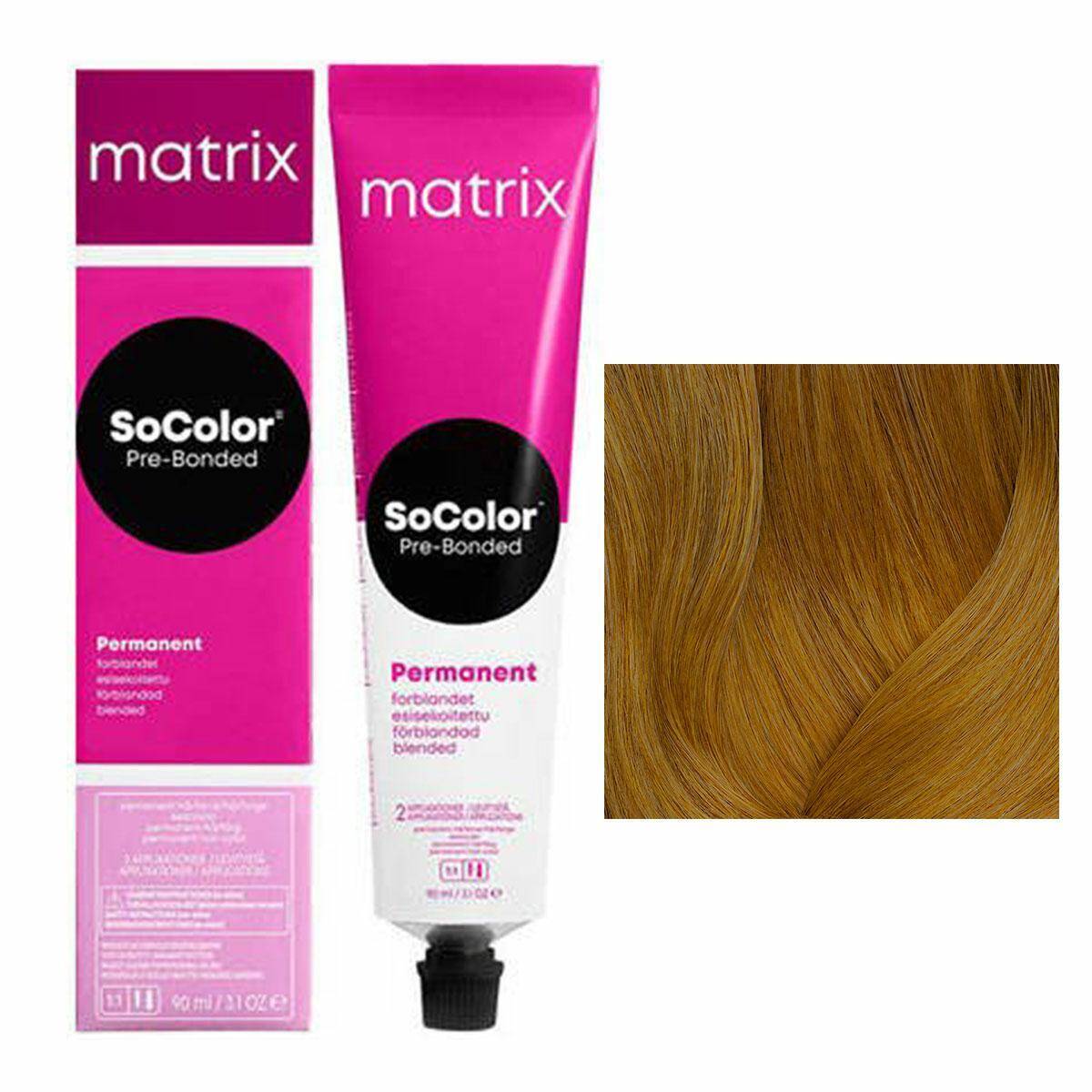 Matrix SoColor Pre-Bonded Farba do włosów - 9G Złoty bardzo jasny blond, trwała koloryzacja 90ml