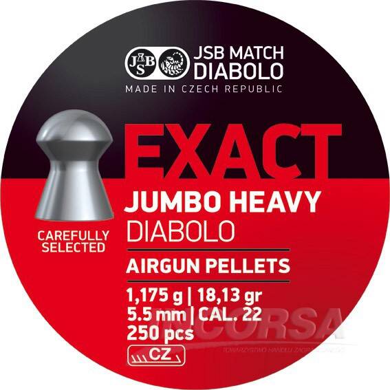 Diabolo JSB EXACT JUMBO HEAVY k.5,52/250