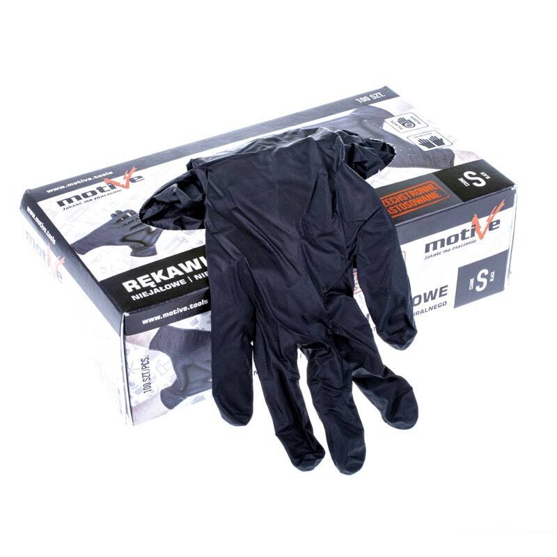 Black nitrile gloves L 100 pcs