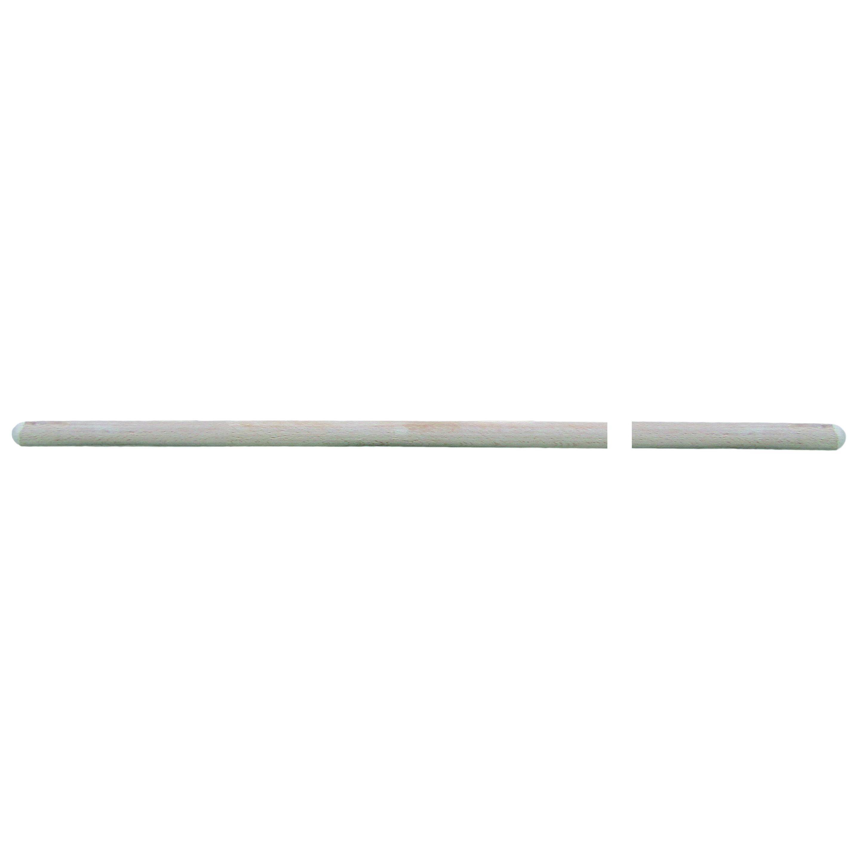 Pole for street broom with metal scraper 140 cm