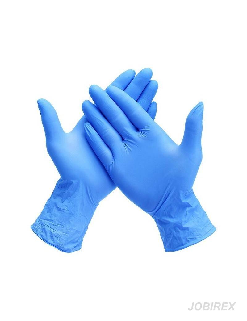 Rękawiczki Rękawice Nitrylowe 100 Sztuk - Niebieskie L