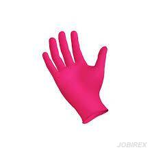 Rękawiczki Rękawice Nitrylowe Różowe M 100 Sztuk