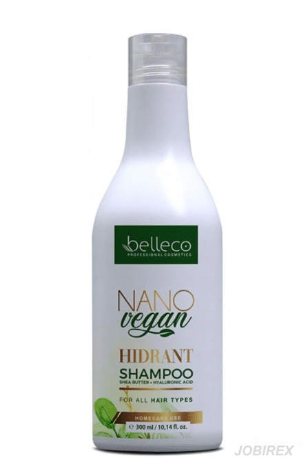 Belleco Szampon Nawilżający Nano Vegan 300 ml