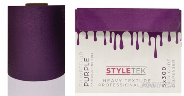 Styletek Folia Ryflowana Rolka Do Koloryzacji Purple/Fiolet 5x300