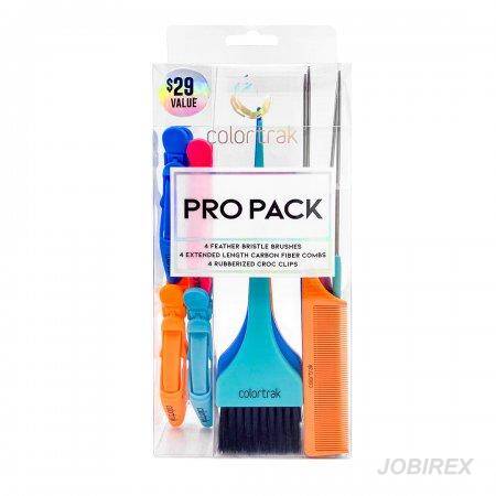 Colortrak Pro-Pack Zestaw Akcesoriów (4 x grzebień ze szpikulcem, 4 x pędzelek do farbowania, 4 x klips do włosów)