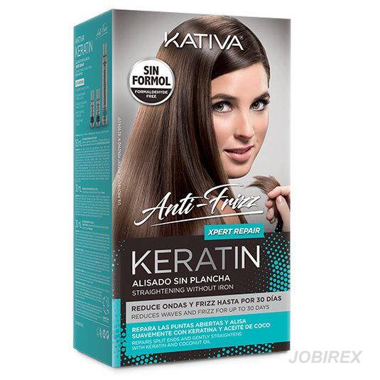 Kativa Anti-Frizz Keratin Xpert Repair Zestaw Do Keratynowego Prostowania Włosów