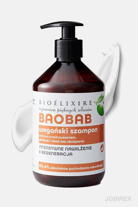 Bioélixire Essential Szampon Wegański z Baobabem 500ml