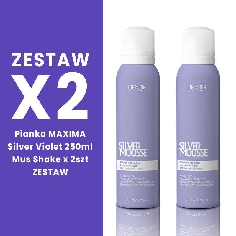 Pianka MAXIMA Silver Violet 250ml Mus Shake x 2szt  ZESTAW