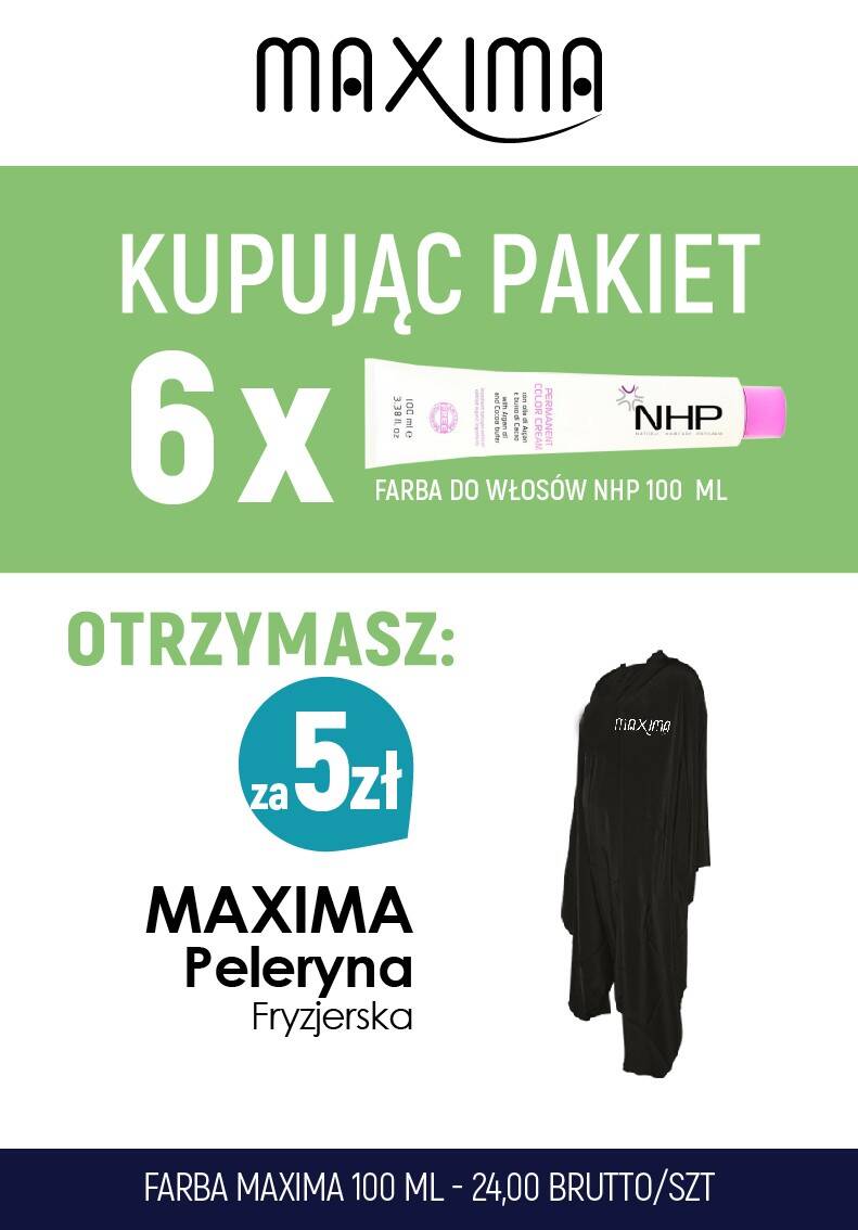 Farba NHP x 6 + peleryna długa Maxima