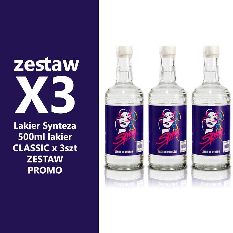 Lakier Synteza 500ml lakier CLASSIC x 3szt  ZESTAW   PROMO