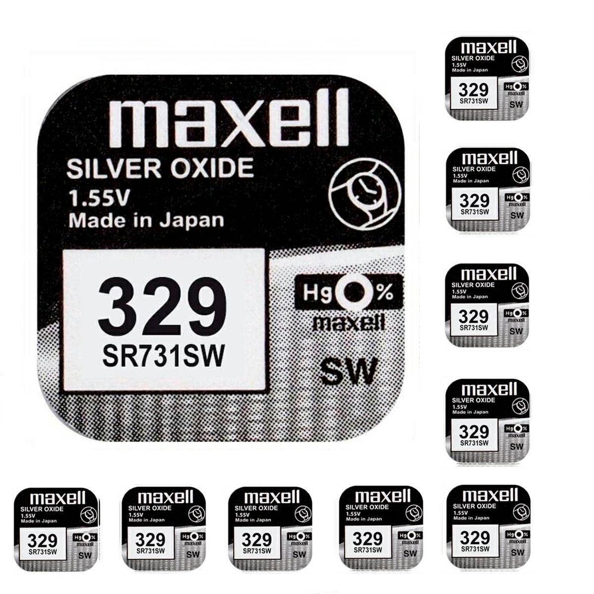 Battery Maxell 329 SR731SW 1,55V 10 pcs