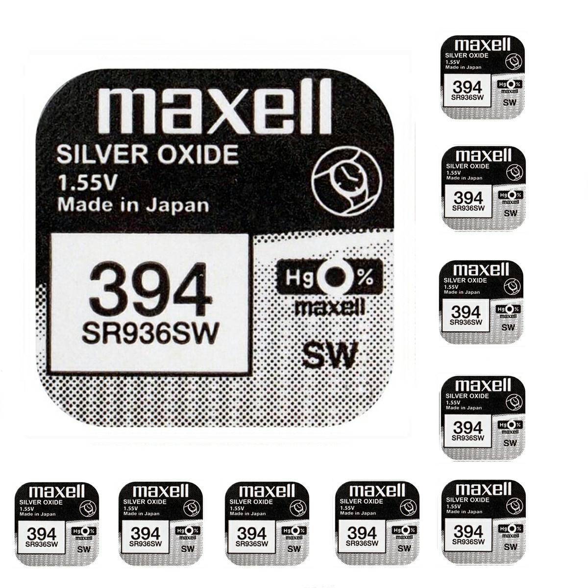 Battery Maxell 394 SR936SW 1,55V 10 pcs
