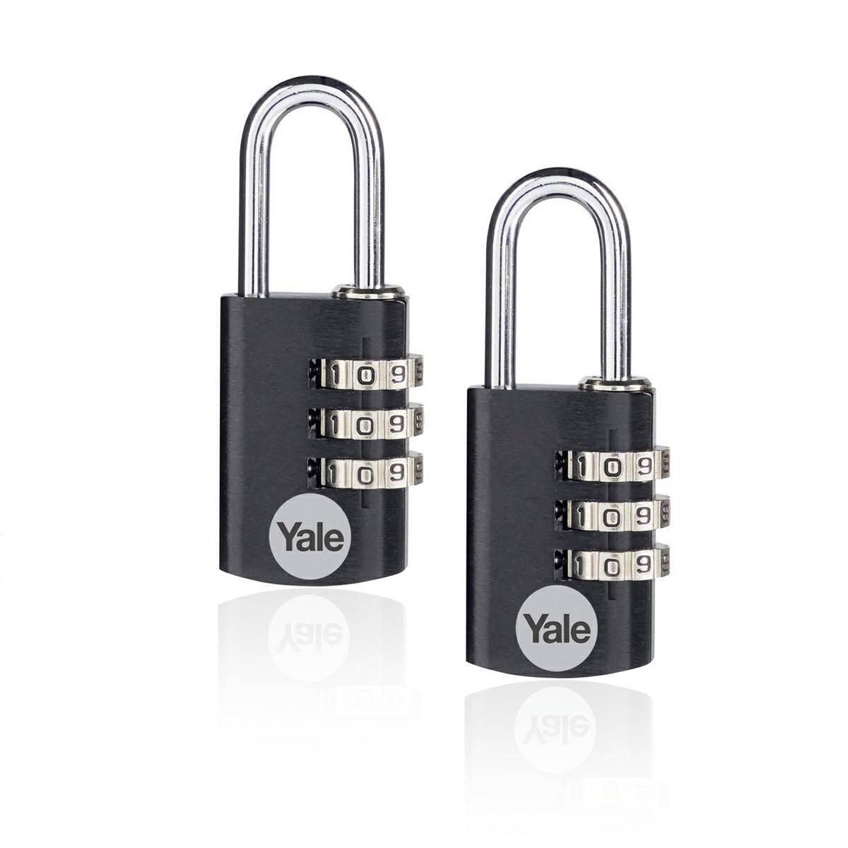Cypher padlock Yale x2 | aluminum - black 20mm