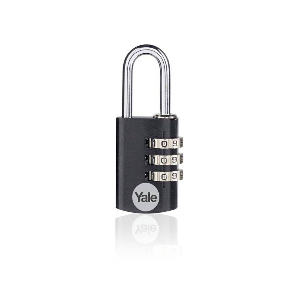 Cypher padlock Yale | aluminum - black 21mm