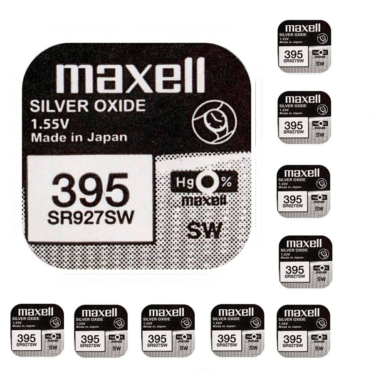 Battery Maxell 395 SR927SW 1,55V 10 pcs