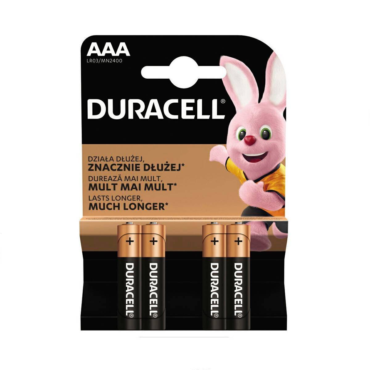 Bateria Duracell AAA LR03 1,5V 4PAK