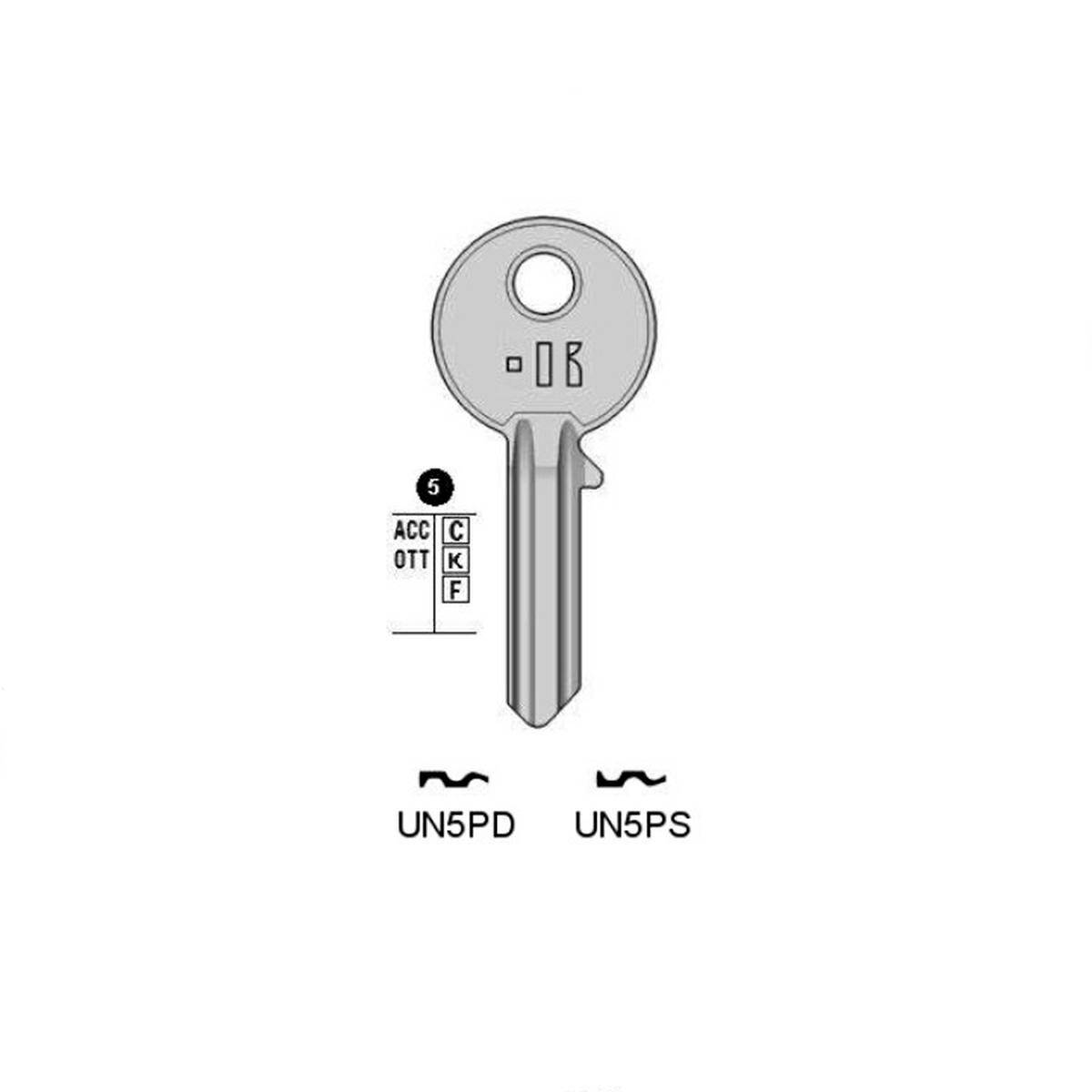 Notched key Keyline UN5PD UL058