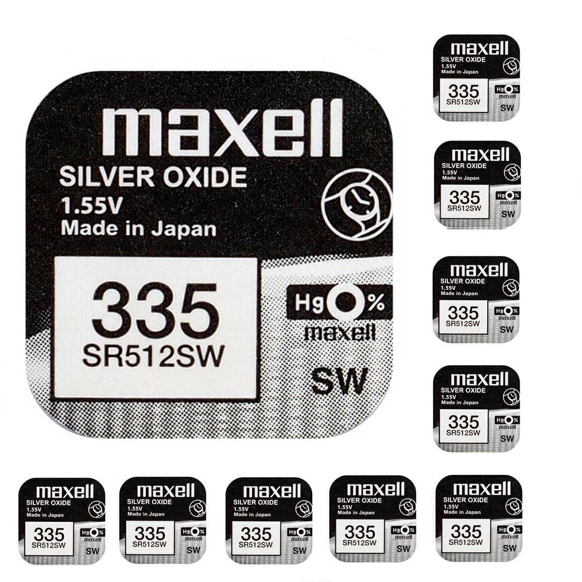 Battery Maxell 335 SR512SW 1,55V 10 pcs