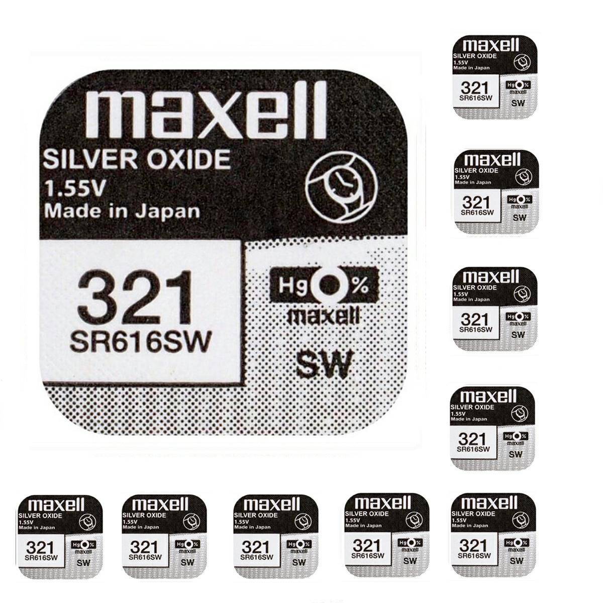 Battery Maxell 321 SR616SW 1,55V 10 pcs