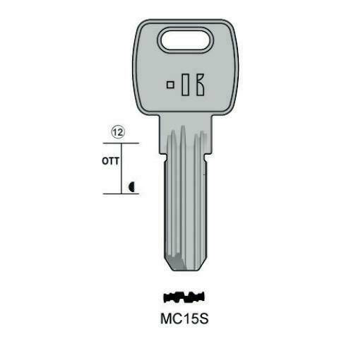 Drilled key - Keyline MC15S