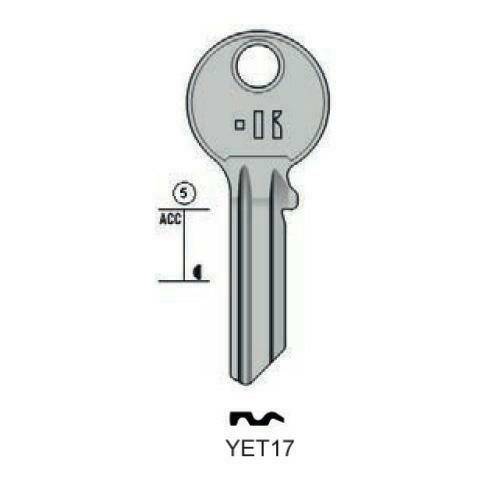 Notched key - Keyline YET17