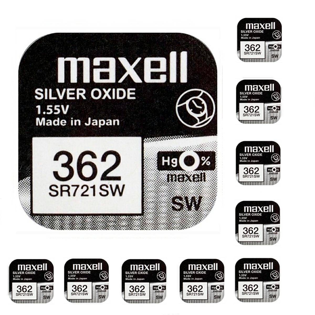 Battery Maxell 362 SR721SW 1,55V 10 pcs