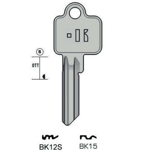 Notched key - Keyline BK15
