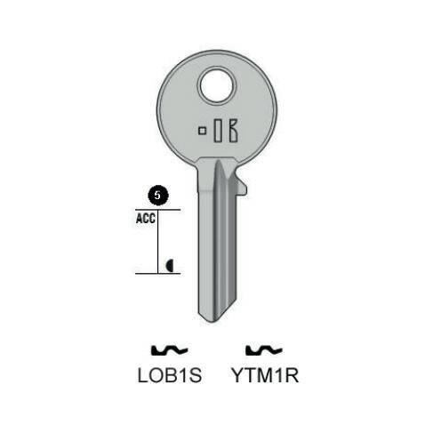 Notched key - Keyline LOB1S