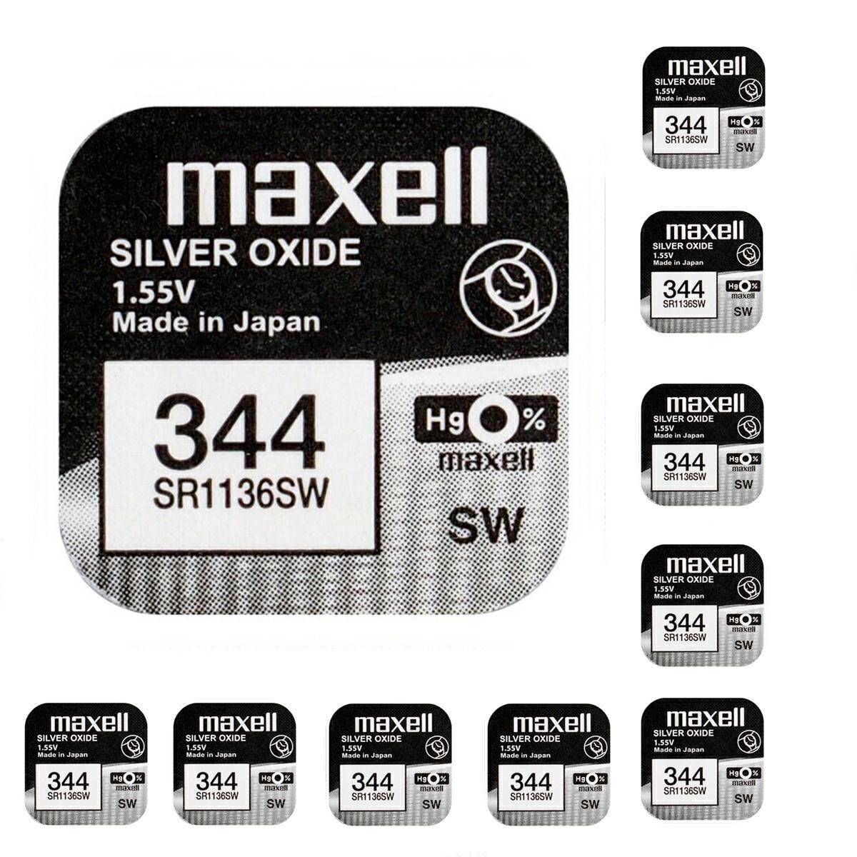 Battery Maxell 344 SR1136SW 1,55V 10 pcs