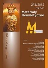 Materiały Homiletyczne 275/2012 + CD (listopad-grudzień) rok B/C