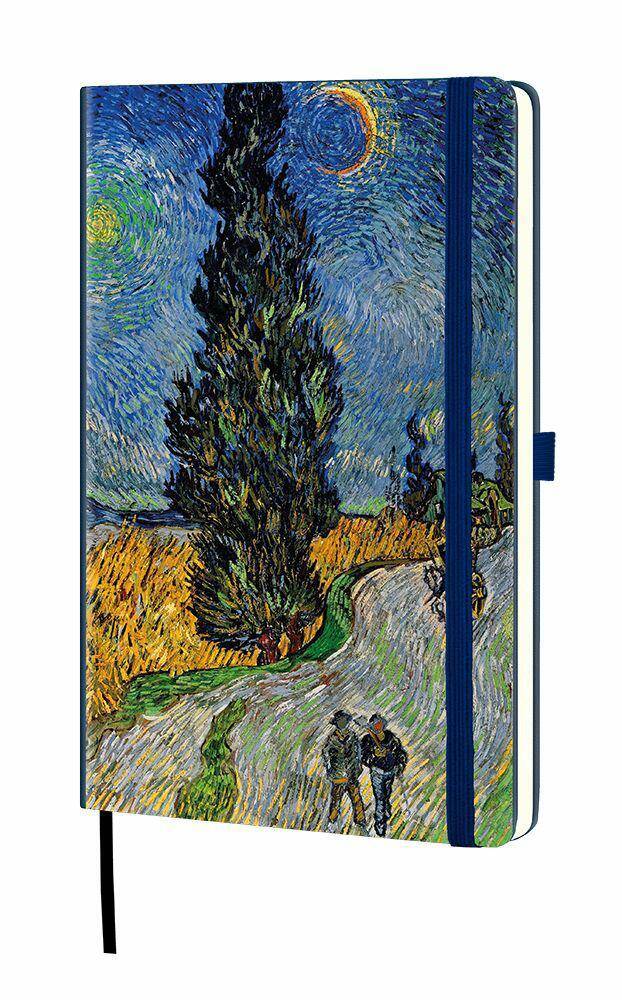 kalendarz tygodniowy A5 van Gogh CYPRYSY
