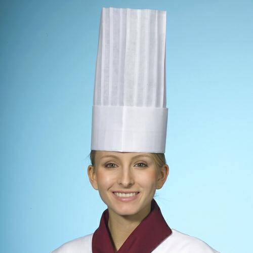 FF czapka kuch. 30cm x 28cm biała 5szt
