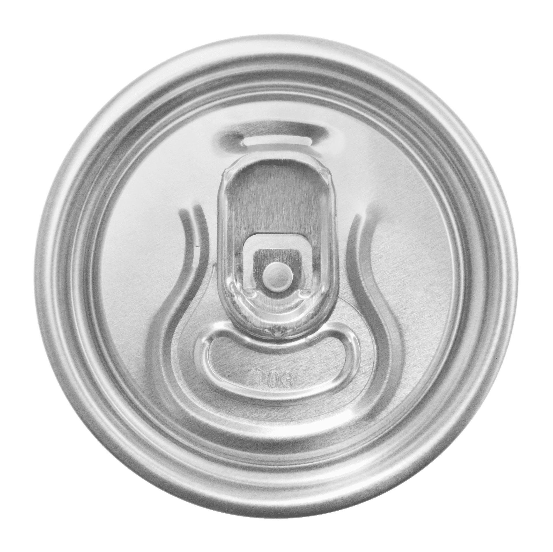 Beer can lid silver + silver tab