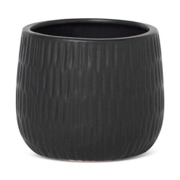 MONI Doniczka ceramiczna czarna 16cm