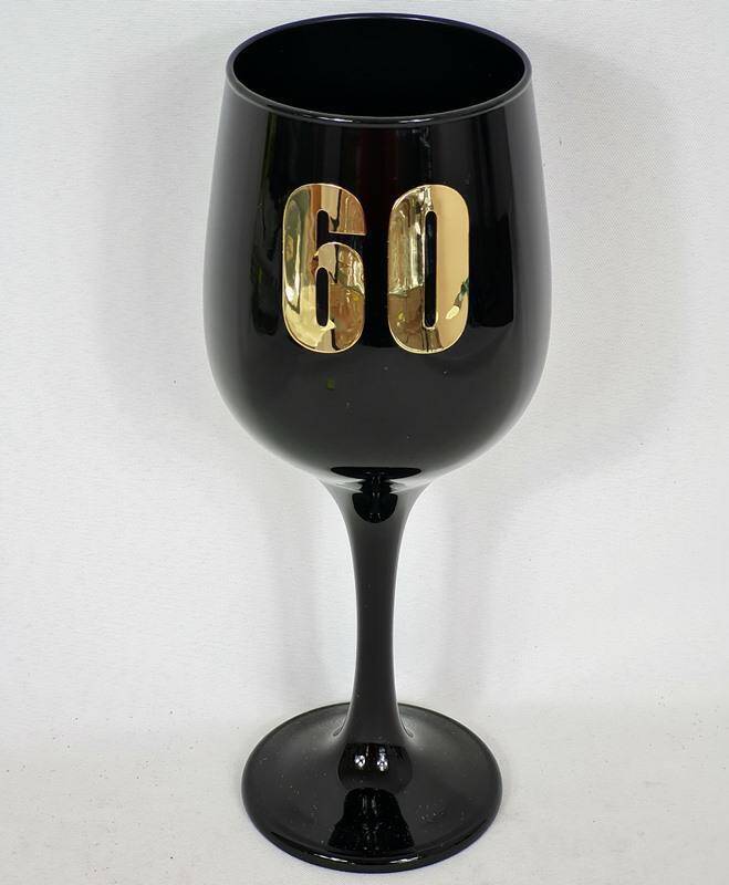 Kielich jubileuszowy wino czarny 60