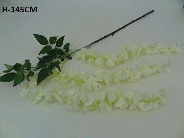Kwiaty sztuczne  visteria biała