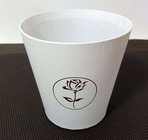 Flower box 10,5cm biały W9336