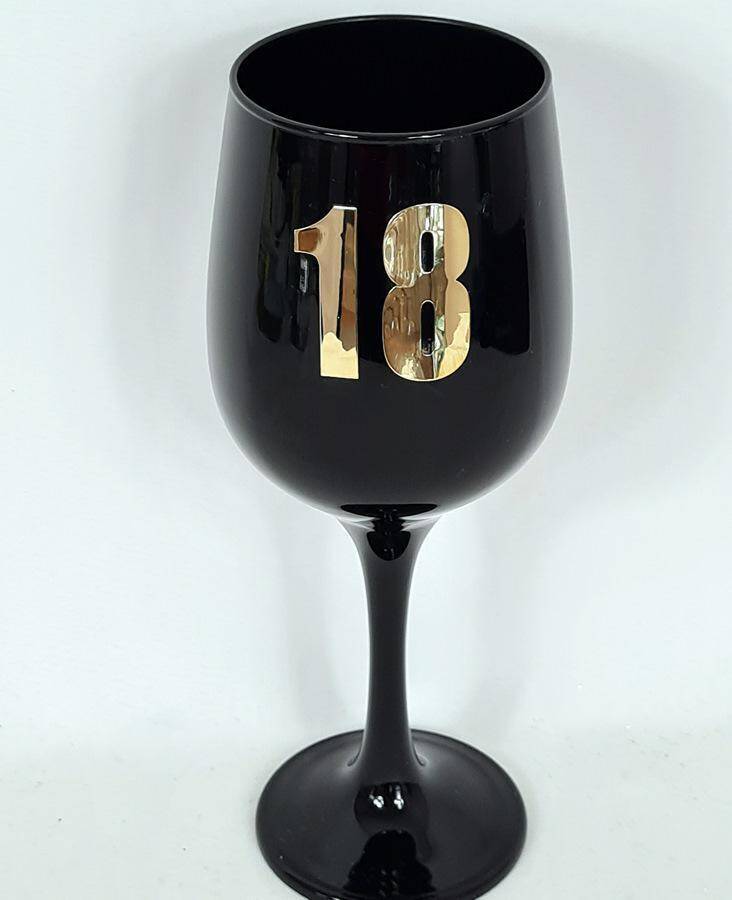 Kielich jubileuszowy wino czarny 18