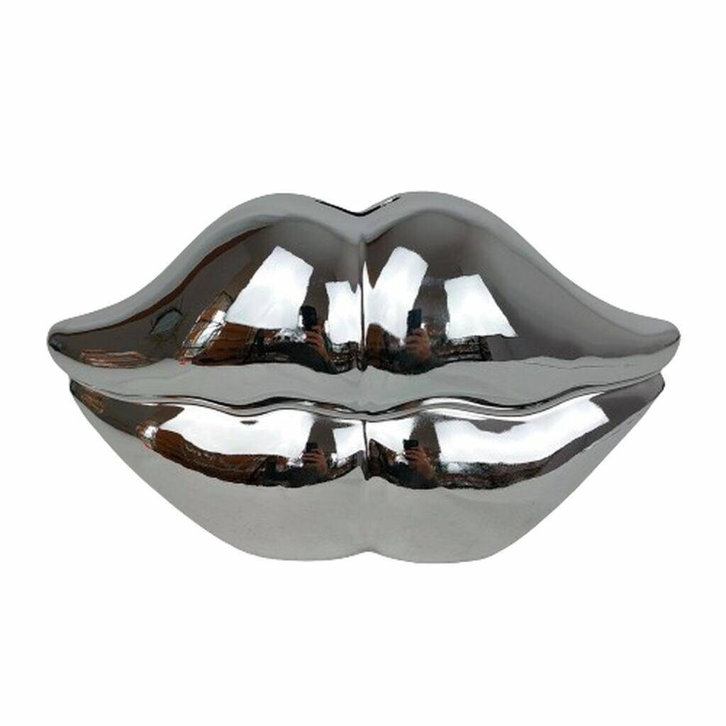 Skarbonka ceramiczna usta srebrne duże
