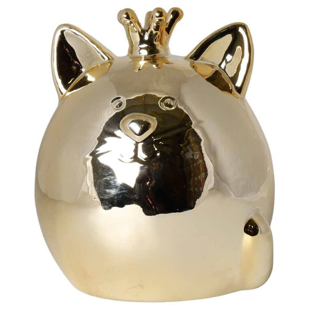Skarbonka kot złoty ze złotą koroną