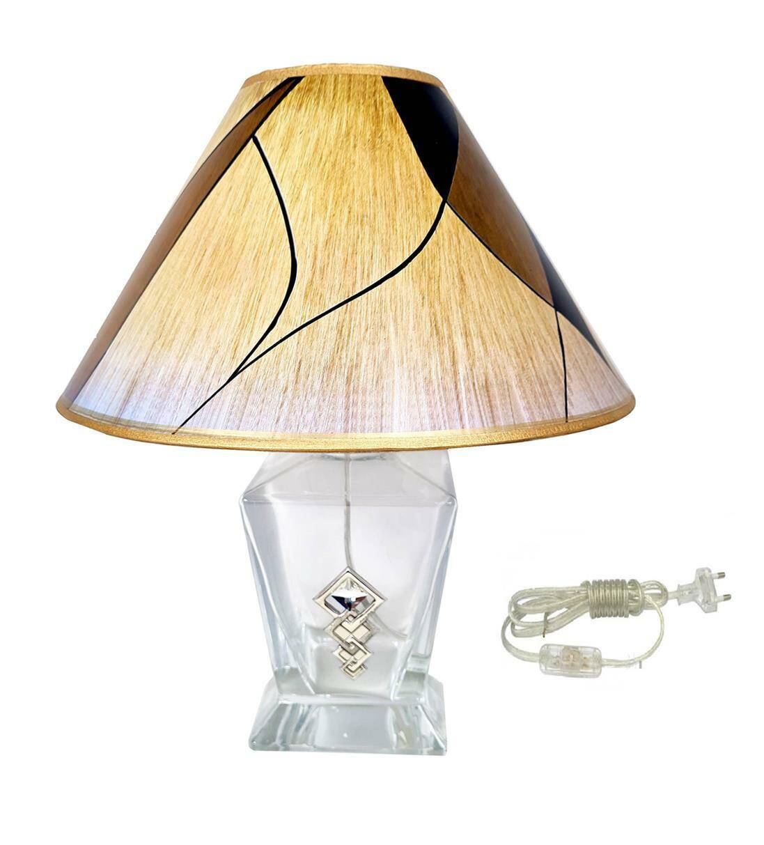 Lampa szklana z abażurem 9105/L