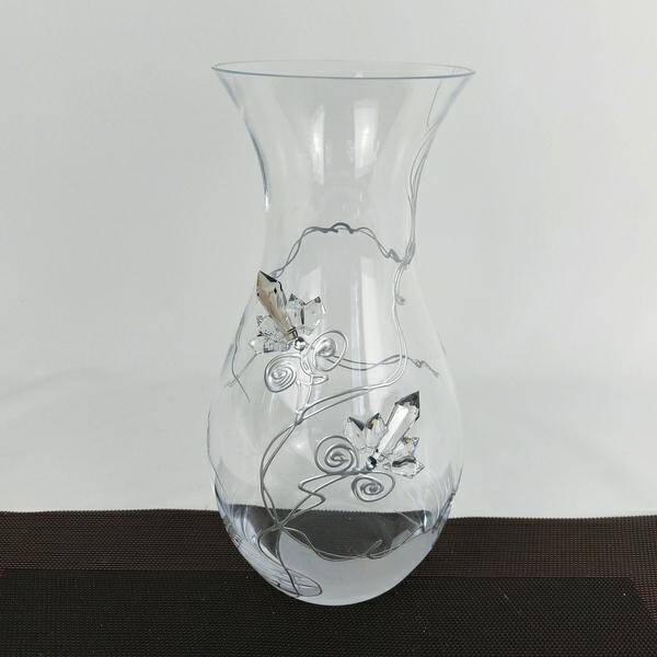 2K Wazon szklany zdobiony 179615