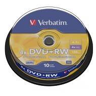 Dysk DVD+RW VERBATIM 4,7GB x4 (10)